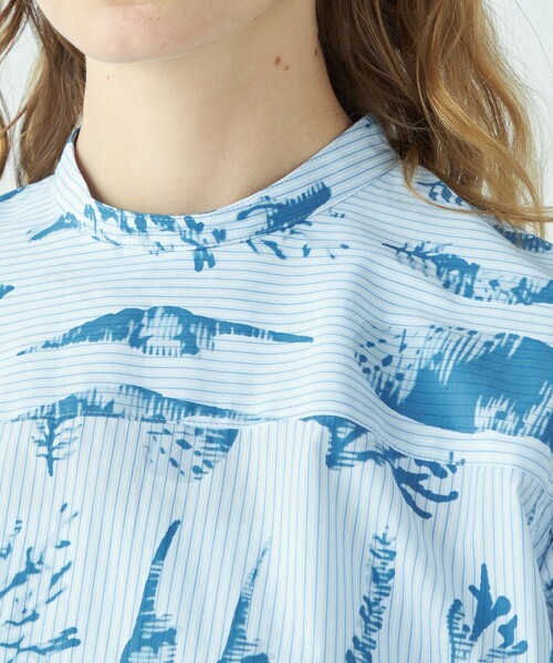 MACPHEE（マカフィー）の「マリンプリント チュニックシャツ（シャツ/ブラウス・レディース・ライトブルー・36）」の6枚目の写真