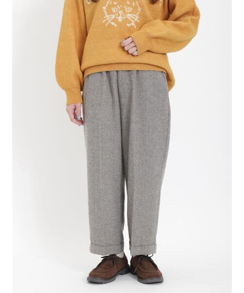 Samansa Mos2（サマンサ モスモス）の「センタープレスロールアップパンツ（その他パンツ・レディース・ブラック/キナリ/ベージュ/グレー・F）」の18枚目の写真