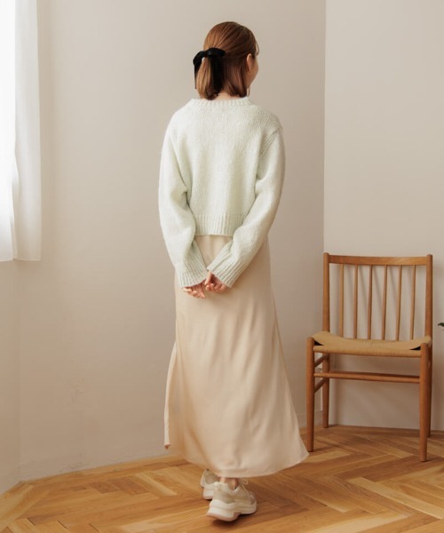 flower(フラワー)の「スパンコールニットカーディガン(ニット/セーター・レディース・ミント/ピンクベージュ/ホワイト・FREE)」の13枚目の写真