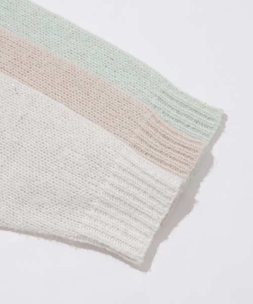 flower(フラワー)の「スパンコールニットカーディガン(ニット/セーター・レディース・ミント/ピンクベージュ/ホワイト・FREE)」の19枚目の写真