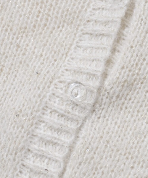 flower(フラワー)の「スパンコールニットカーディガン(ニット/セーター・レディース・ミント/ピンクベージュ/ホワイト・FREE)」の20枚目の写真