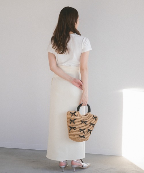 ECREL（エクレール）の「ハイウエストタイトスカート（スカート・レディース・ブラック/アイボリー・FREE）」の16枚目の写真