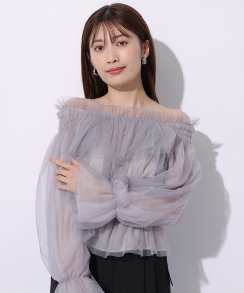 Apuweiser-riche❤︎大人可愛い華やか3連パールブラウス Apuweiser-riche（アプワイザーリッシェ）の「洗える2WAY