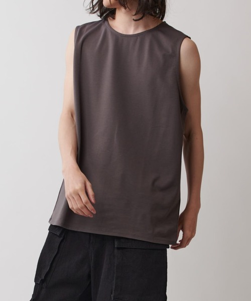 Lui's（ルイス）の「SHINE タンクトップ（タンクトップ・メンズ・ライトグレー/ホワイト/ブラック/チャコールグレー・FREE）」の4枚目の写真