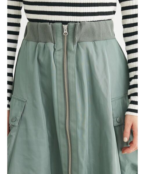 Sugar spoon（シュガースプーン）の「・SUGAR　SPOON　ミリタリーフレアスカート（スカート・レディース・アイボリー/ブラック/カーキ・FREE）」の8枚目の写真