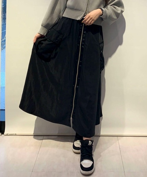 Sugar spoon（シュガースプーン）の「・SUGAR　SPOON　ミリタリーフレアスカート（スカート・レディース・アイボリー/ブラック/カーキ・FREE）」の3枚目の写真