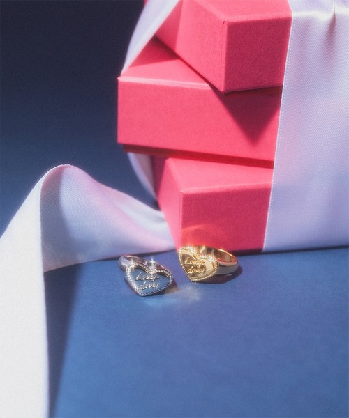 Ray BEAMS(レイビームス)の「Lovey Dovey リング(リング・レディース・シルバー/ゴールド・ONE SIZE)」の2枚目の写真