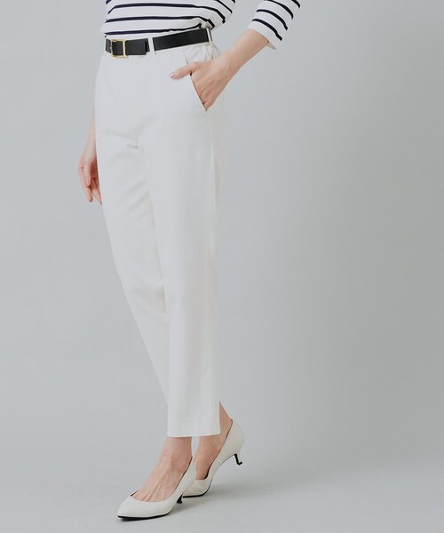 UNTITLED（アンタイトル）の「◆【ストレッチあり/ウエスト後ろゴム仕様】ツイルスティックパンツ（その他パンツ・レディース・オフホワイト/イエロー/ネイビー/グリーン・00/01/02/03/04/42/44/46/48/50）」の20枚目の写真