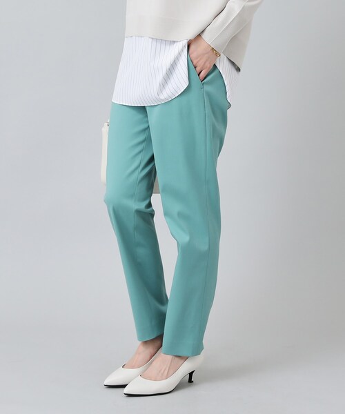 UNTITLED（アンタイトル）の「◆【ストレッチあり/ウエスト後ろゴム仕様】ツイルスティックパンツ（その他パンツ・レディース・オフホワイト/イエロー/ネイビー/グリーン・00/01/02/03/04/42/44/46/48/50）」の15枚目の写真