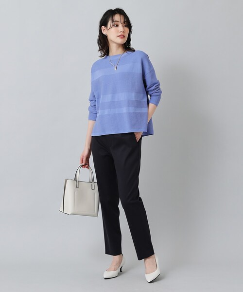 UNTITLED（アンタイトル）の「◆【ストレッチあり/ウエスト後ろゴム仕様】ツイルスティックパンツ（その他パンツ・レディース・オフホワイト/イエロー/ネイビー/グリーン・00/01/02/03/04/42/44/46/48/50）」の7枚目の写真