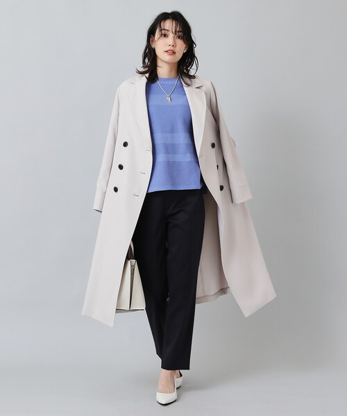 UNTITLED（アンタイトル）の「◆【ストレッチあり/ウエスト後ろゴム仕様】ツイルスティックパンツ（その他パンツ・レディース・オフホワイト/イエロー/ネイビー/グリーン・00/01/02/03/04/42/44/46/48/50）」の5枚目の写真