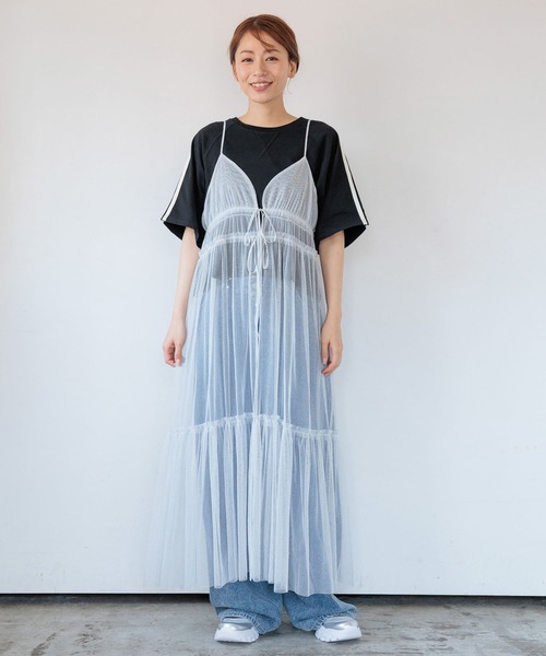 LAKOLE（ラコレ）の「チュールキャミワンピース / 102233（ワンピース