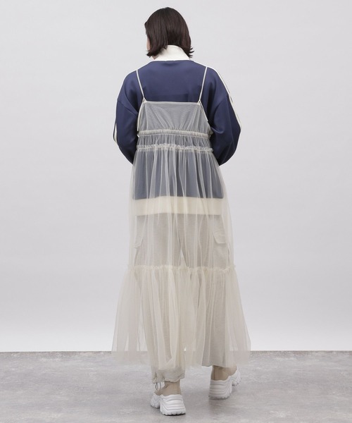 LAKOLE(ラコレ)の「チュールキャミワンピース / 102233(ワンピース・レディース・チャコールグレー/ライトブルー/アイボリー/ブラック/ライトグレー/その他1/その他9・SMALL/MEDIUM/FREE)」の22枚目の写真