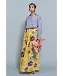 [タグ付き]Keita Maruyama スカート KEITA MARUYAMA（ケイタマルヤマ）の「YUKATA Print Linen SK