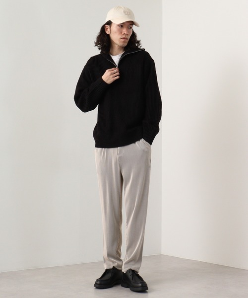 EVOLUTION（エボリューション）の「Pleated mode easy pants / プリーツイージーパンツ unisex（その他パンツ・メンズ・ベージュ/ブラウン/ブラック/アイボリー・XL/M/L）」の9枚目の写真