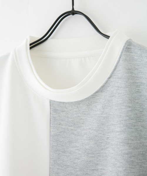 Blue Standard (ブルースタンダード)の「【BLUE STANDARD/ブルースタンダード】 ダンボール フェイクレイヤード切り替えクルーネック(Tシャツ/カットソー・メンズ・オフホワイト/グリーン/ブラック/ブルー・X-LARGE/LARGE/MEDIUM)」の15枚目の写真