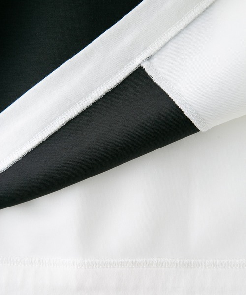Blue Standard (ブルースタンダード)の「【BLUE STANDARD/ブルースタンダード】 ダンボール フェイクレイヤード切り替えクルーネック(Tシャツ/カットソー・メンズ・オフホワイト/グリーン/ブラック/ブルー・X-LARGE/LARGE/MEDIUM)」の8枚目の写真