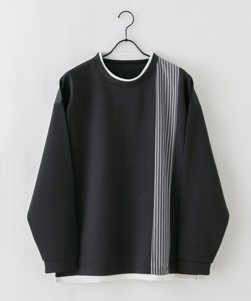 Blue Standard (ブルースタンダード)の「【BLUE STANDARD/ブルースタンダード】 ダンボール フェイクレイヤード切り替えクルーネック(Tシャツ/カットソー・メンズ・オフホワイト/グリーン/ブラック/ブルー・X-LARGE/LARGE/MEDIUM)」の21枚目の写真