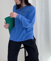 fredy emue | リネン100％ 2WAY プルオーバーニット(ニット/セーター)