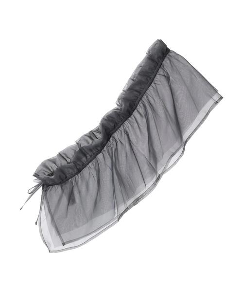 Green Parks(グリーンパークス)の「マルチway チュールベルト(ベルト・レディース・アイボリー/チャコールグレー・FREE)」の17枚目の写真