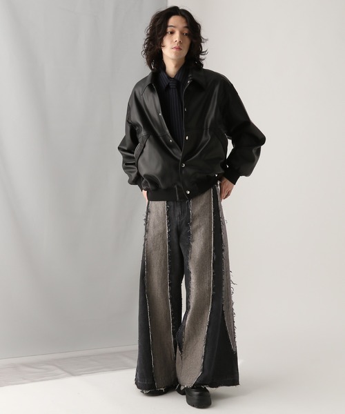 HARE（ハレ）の「ストライプキリカエネクタイシャツ(HARE)（シャツ/ブラウス・メンズ・ネイビー/グレー/ブラック・FREE）」の11枚目の写真