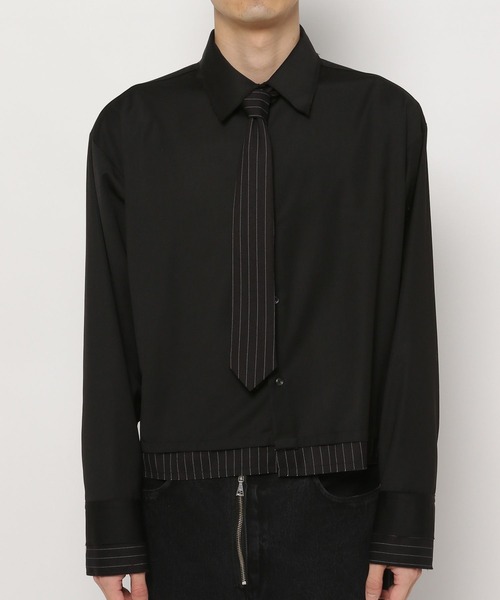 HARE（ハレ）の「ストライプキリカエネクタイシャツ(HARE)（シャツ/ブラウス・メンズ・ネイビー/グレー/ブラック・FREE）」の14枚目の写真