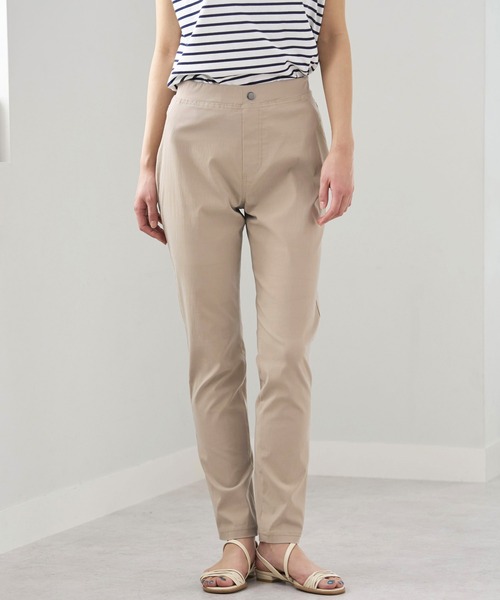 BELLUNA PLUS（ベルーナ）の「軽やか！ゆるっとスリムパンツ（その他パンツ・レディース・インディゴブルー/ベージュ/カーキ/ブラック・MEDIUM/SMALL/X-LARGE/LARGE）」の3枚目の写真