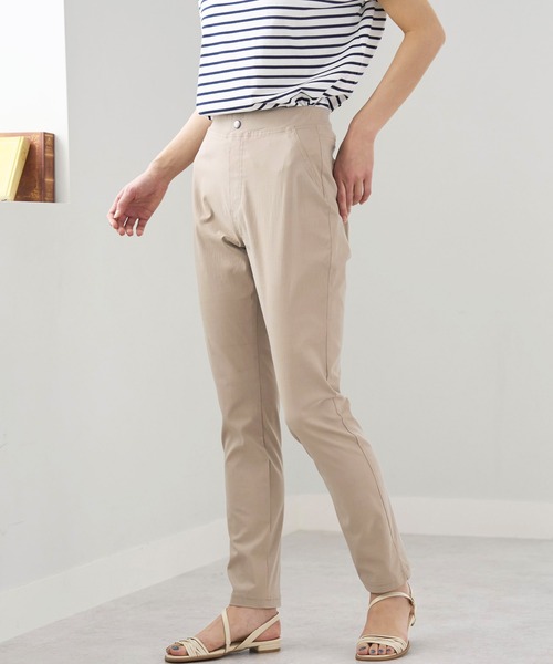 BELLUNA PLUS（ベルーナ）の「軽やか！ゆるっとスリムパンツ（その他パンツ・レディース・インディゴブルー/ベージュ/カーキ/ブラック・MEDIUM/SMALL/X-LARGE/LARGE）」の14枚目の写真