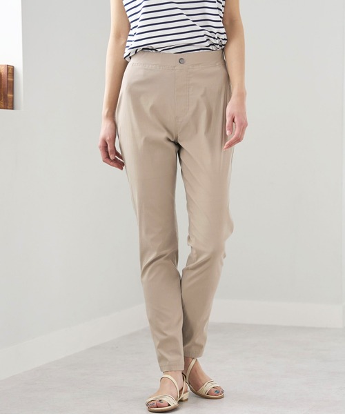 BELLUNA PLUS（ベルーナ）の「軽やか！ゆるっとスリムパンツ（その他パンツ・レディース・インディゴブルー/ベージュ/カーキ/ブラック・MEDIUM/SMALL/X-LARGE/LARGE）」の13枚目の写真