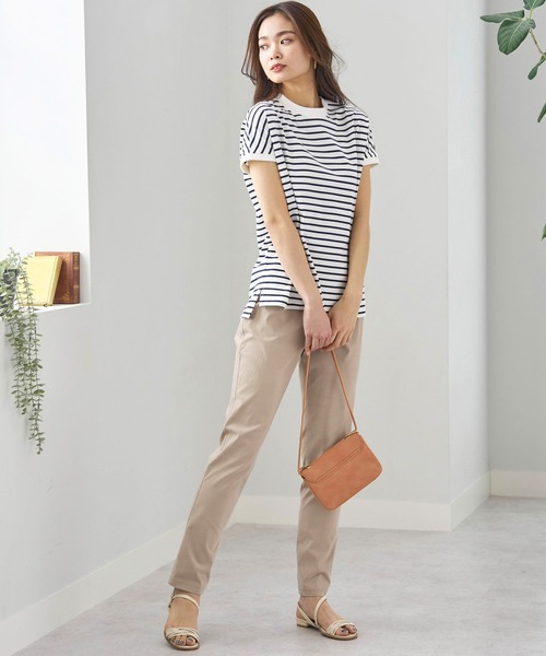 BELLUNA PLUS（ベルーナ）の「軽やか！ゆるっとスリムパンツ（その他パンツ・レディース・インディゴブルー/ベージュ/カーキ/ブラック・MEDIUM/SMALL/X-LARGE/LARGE）」の15枚目の写真