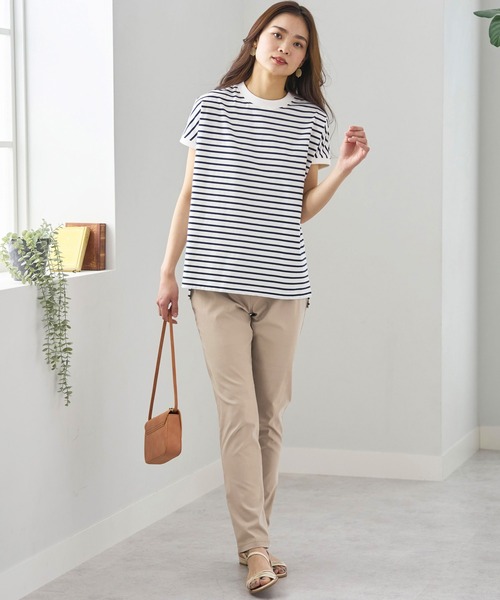 BELLUNA PLUS（ベルーナ）の「軽やか！ゆるっとスリムパンツ（その他パンツ・レディース・インディゴブルー/ベージュ/カーキ/ブラック・MEDIUM/SMALL/X-LARGE/LARGE）」の16枚目の写真