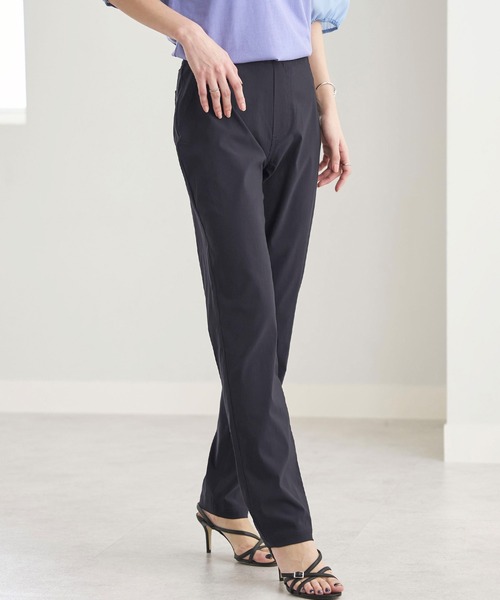 BELLUNA PLUS（ベルーナ）の「軽やか！ゆるっとスリムパンツ（その他パンツ・レディース・インディゴブルー/ベージュ/カーキ/ブラック・MEDIUM/SMALL/X-LARGE/LARGE）」の5枚目の写真