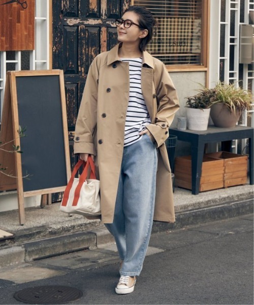 LBC（エルビーシー）の「トレンチコート（トレンチコート・レディース・オフホワイト/ベージュ/ミント・M/L）」の3枚目の写真