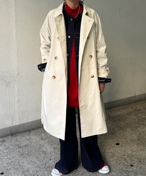 LBC（エルビーシー）の「トレンチコート（トレンチコート・レディース・オフホワイト/ベージュ/ミント・M/L）」の21枚目の写真