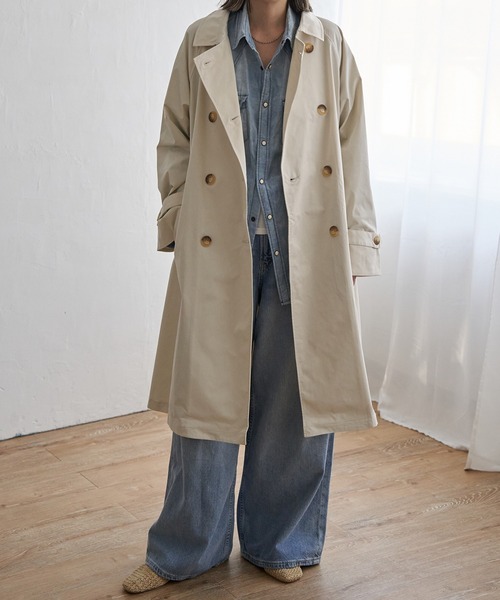 LBC（エルビーシー）の「トレンチコート（トレンチコート・レディース・オフホワイト/ベージュ/ミント・M/L）」の19枚目の写真