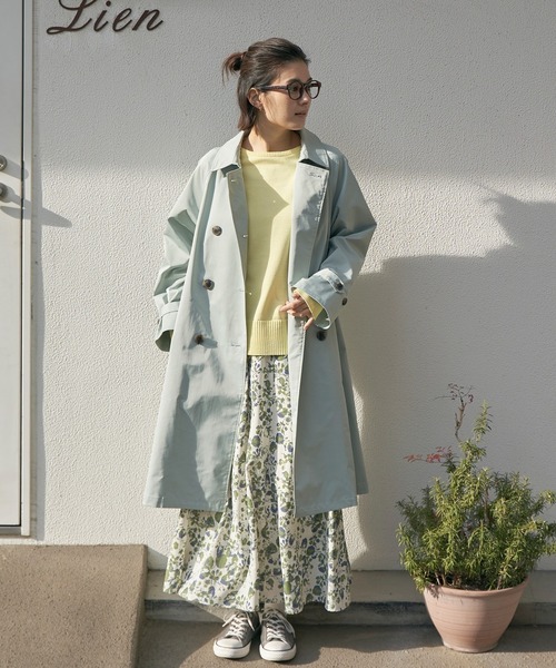 LBC（エルビーシー）の「トレンチコート（トレンチコート・レディース・オフホワイト/ベージュ/ミント・M/L）」の22枚目の写真