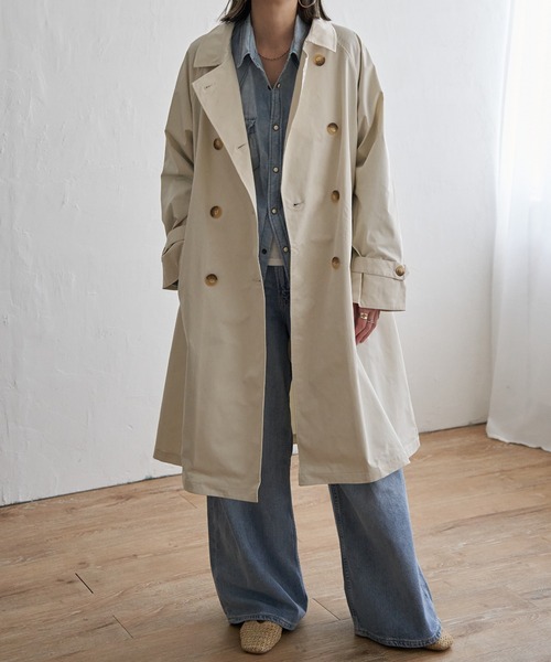 LBC（エルビーシー）の「トレンチコート（トレンチコート・レディース・オフホワイト/ベージュ/ミント・M/L）」の20枚目の写真