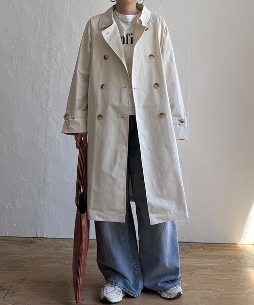 LBC（エルビーシー）の「トレンチコート（トレンチコート・レディース・オフホワイト/ベージュ/ミント・M/L）」の22枚目の写真