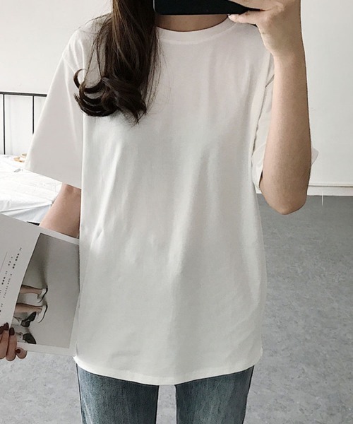Miniministore(ミニミニストア)の「tシャツ レディース 半袖 カジュアル(Tシャツ/カットソー・レディース・ブラウン系1/ピンク系3/ピンク系2/ピンク系1/ブラック系2/ホワイト系2/ブラック系1/ピンク系4/ベージュ系1/ホワイト系1/ブラウン系2/ベージュ系2・FREE)」の13枚目の写真