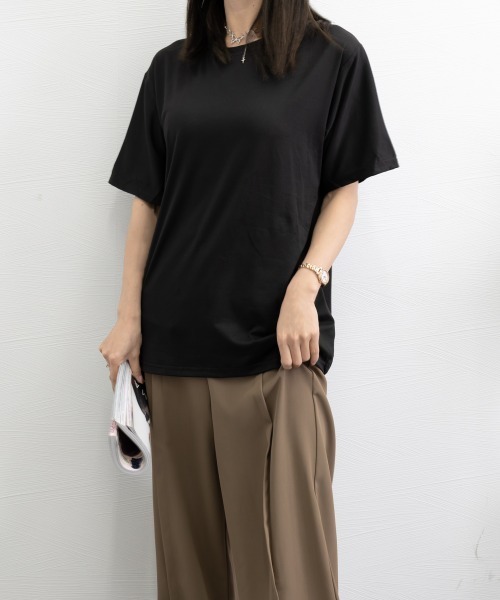 Miniministore(ミニミニストア)の「tシャツ レディース 半袖 カジュアル(Tシャツ/カットソー・レディース・ブラウン系1/ピンク系3/ピンク系2/ピンク系1/ブラック系2/ホワイト系2/ブラック系1/ピンク系4/ベージュ系1/ホワイト系1/ブラウン系2/ベージュ系2・FREE)」の20枚目の写真