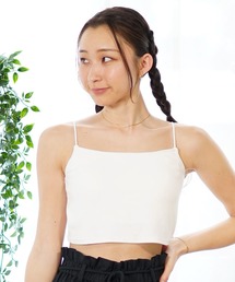 RIKKA FEMME/リッカファム タンクトップ ブラトップ カップ付き 無地 シンプル RF24SS03