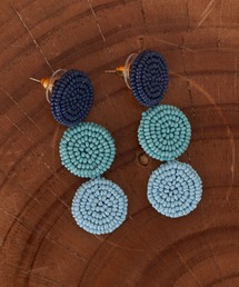 【Aguni/アグニ】3連ビーズピアス
