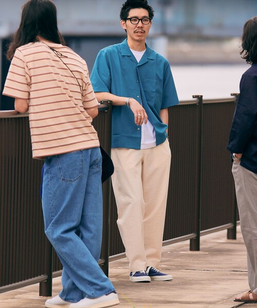SHIPS(シップス)の「SHIPS: MADE IN JAPAN Reflax(R) ドライタッチ オープンカラー シャツ(シャツ/ブラウス・メンズ・レッド/ダークグレー/ライトグレー/ブラック/コバルトブルー・SMALL/MEDIUM/LARGE/X-LARGE)」の7枚目の写真
