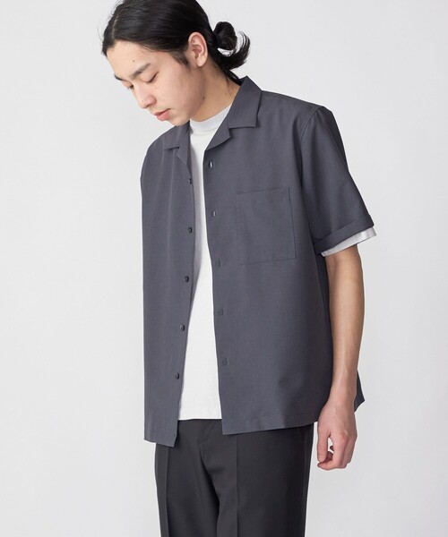 SHIPS(シップス)の「SHIPS: MADE IN JAPAN Reflax(R) ドライタッチ オープンカラー シャツ(シャツ/ブラウス・メンズ・レッド/ダークグレー/ライトグレー/ブラック/コバルトブルー・SMALL/MEDIUM/LARGE/X-LARGE)」の19枚目の写真