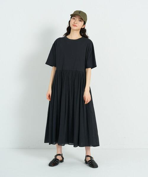 conges payes ADIEU TRISTESSE(コンジェ ペイエ アデュートリステス)の「2重布帛ドルマンスリーブワンピース(ワンピース・レディース・レッド/ブルー/ブラック・FREE)」の2枚目の写真