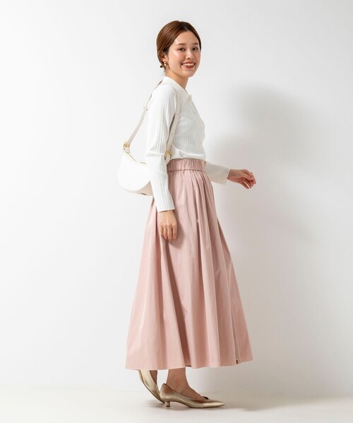 CHRISTIAN VILLA（クリスチャンヴィラ）の「【CHRISTIAN VILLA/クリスチャンヴィラ】ハーフムーンワンハンドルショルダーバッグ（ショルダーバッグ・レディース・ベージュ/ホワイト・FREE）」の10枚目の写真