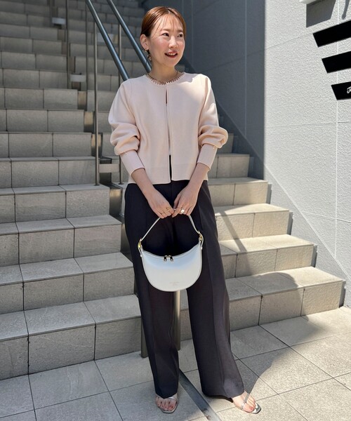 CHRISTIAN VILLA（クリスチャンヴィラ）の「【CHRISTIAN VILLA/クリスチャンヴィラ】ハーフムーンワンハンドルショルダーバッグ（ショルダーバッグ・レディース・ベージュ/ホワイト・FREE）」の15枚目の写真