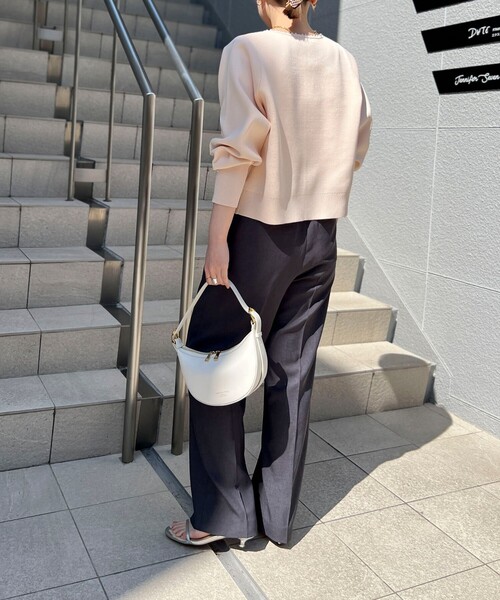 CHRISTIAN VILLA（クリスチャンヴィラ）の「【CHRISTIAN VILLA/クリスチャンヴィラ】ハーフムーンワンハンドルショルダーバッグ（ショルダーバッグ・レディース・ベージュ/ホワイト・FREE）」の16枚目の写真