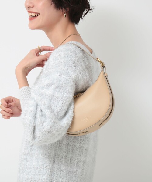 CHRISTIAN VILLA（クリスチャンヴィラ）の「【CHRISTIAN VILLA/クリスチャンヴィラ】ハーフムーンワンハンドルショルダーバッグ（ショルダーバッグ・レディース・ベージュ/ホワイト・FREE）」の17枚目の写真