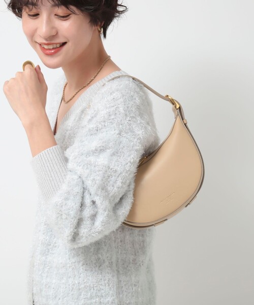 CHRISTIAN VILLA（クリスチャンヴィラ）の「【CHRISTIAN VILLA/クリスチャンヴィラ】ハーフムーンワンハンドルショルダーバッグ（ショルダーバッグ・レディース・ベージュ/ホワイト・FREE）」の20枚目の写真
